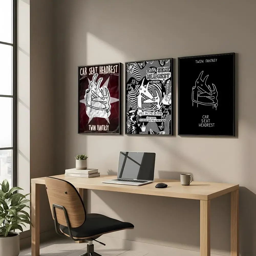 Classic Car Headrest HD Art Poster – Modern Wall Decor Print Art Wall Poster Axl
