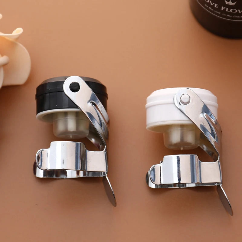 Stainless Steel Champagne & Wine Stopper with Built-In Pump Wine Bottle Stopper Axl