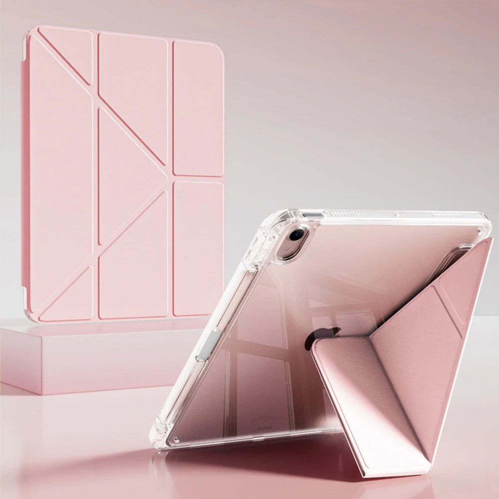 Y-Shape iPad Case | Pencil Holder & Multi-Angle Stand Tablet Case Axl Pink 5th 6th Pro 9.7