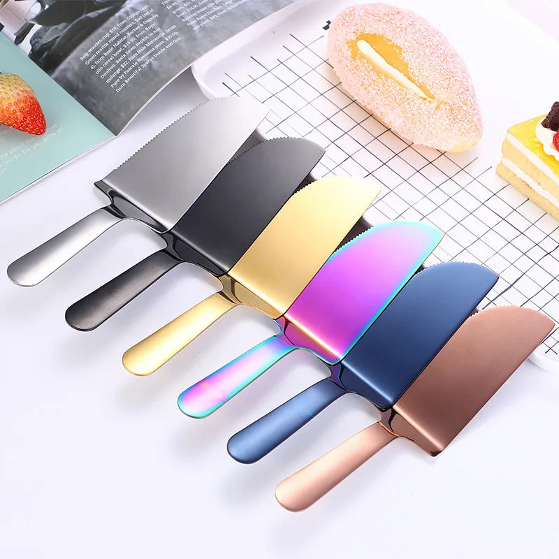 Stainless Steel Cake Server Shovel – Pie, Pizza & Cheese Knife Cake Server Knife Axl