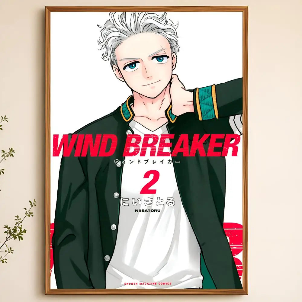 Wind Breaker Anime Poster – Waterproof Self-Adhesive Wall Art