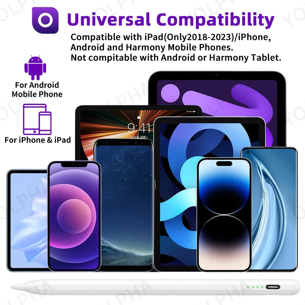 Universal Active Stylus Pen | 6ms Touch Screen Drawing Pen Active Stylus Pen Axl