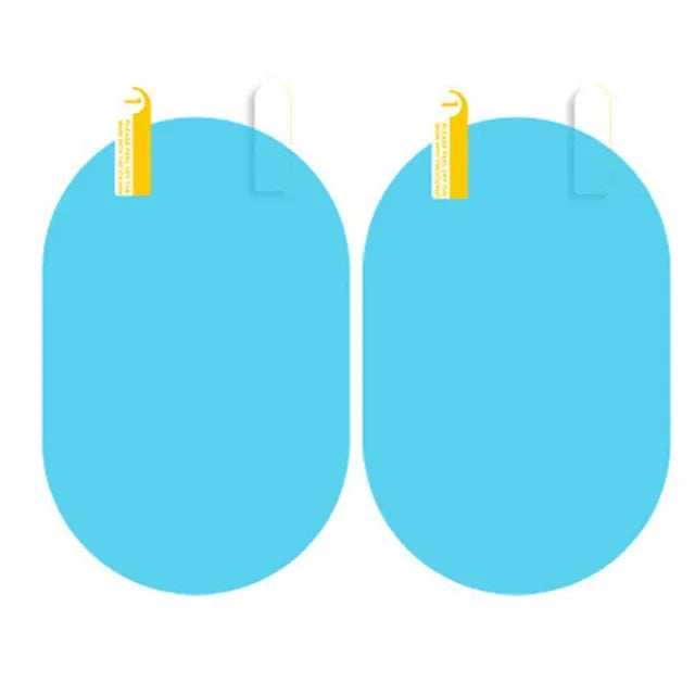 2-Pack Car Rearview Mirror Anti-Fog Waterproof Protective Film Mirror Protective Film Axl 150mmx100mm Oval