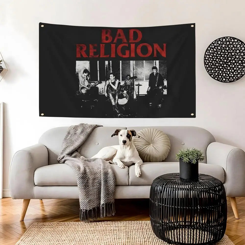 Bad Religion Band Flag – Wall & Concert Banner, 6 Sizes Band Wall Flag Axl