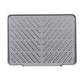 Silicone Dish Drying Pad – Non-Slip Heat Resistant Drain Mat Dish Drying Mat Axl Gray 58 x 43cm