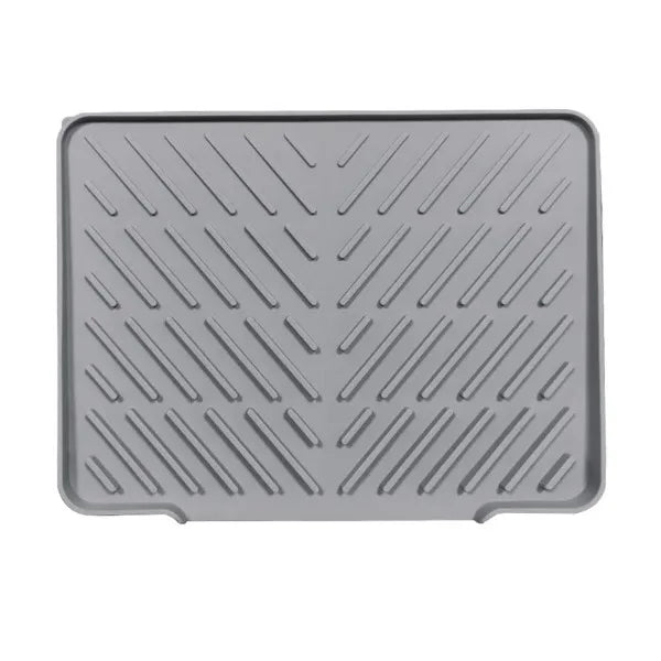 Silicone Dish Drying Pad – Non-Slip Heat Resistant Drain Mat Dish Drying Mat Axl Gray 58 x 43cm