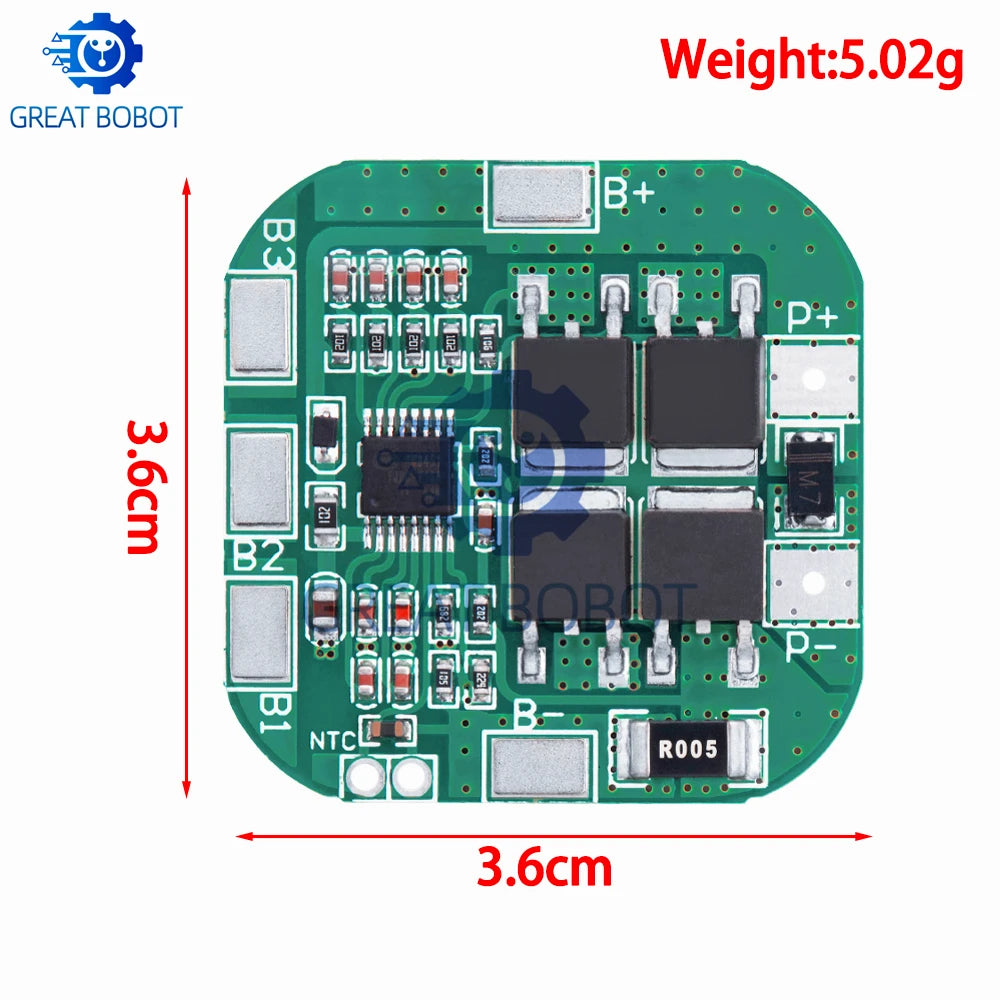 4S 14.8V/16.8V 20A Li-Ion BMS PCM Battery Protection Board Battery Protection Board Axl