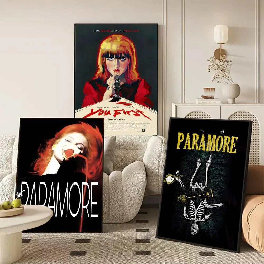 Paramore Band Canvas Wall Art Poster – Unframed Home Decor Canvas Wall Art Axl