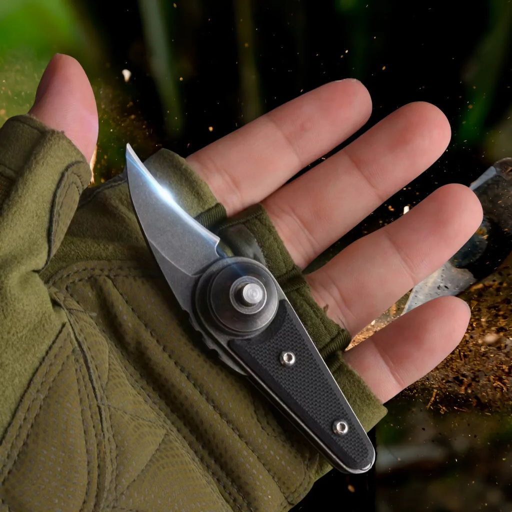 G10 Folding Pocket Knife – Ball Bearing Stainless Steel Blade Folding Pocket Knife Axl