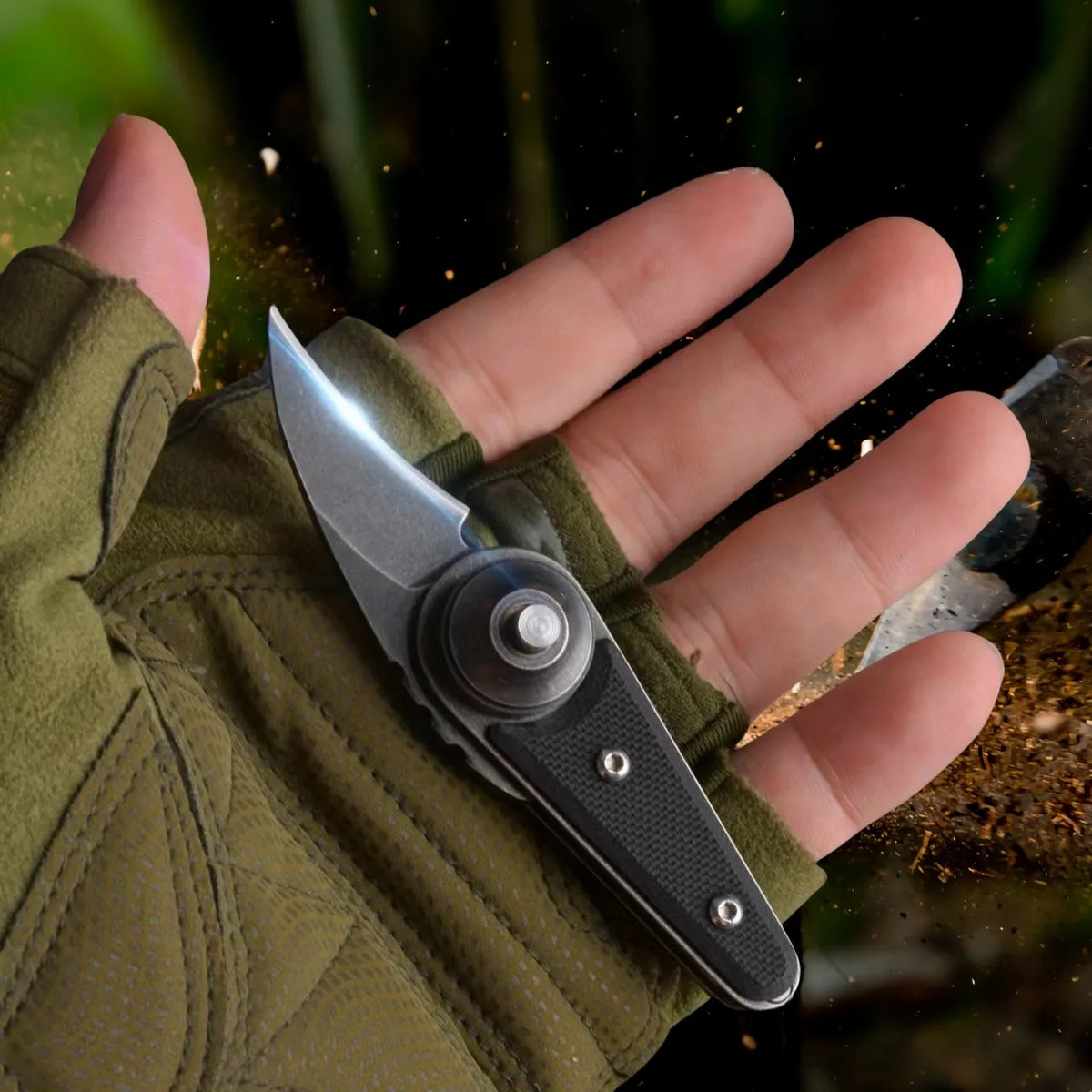G10 Folding Pocket Knife – Ball Bearing Stainless Steel Blade Folding Pocket Knife Axl
