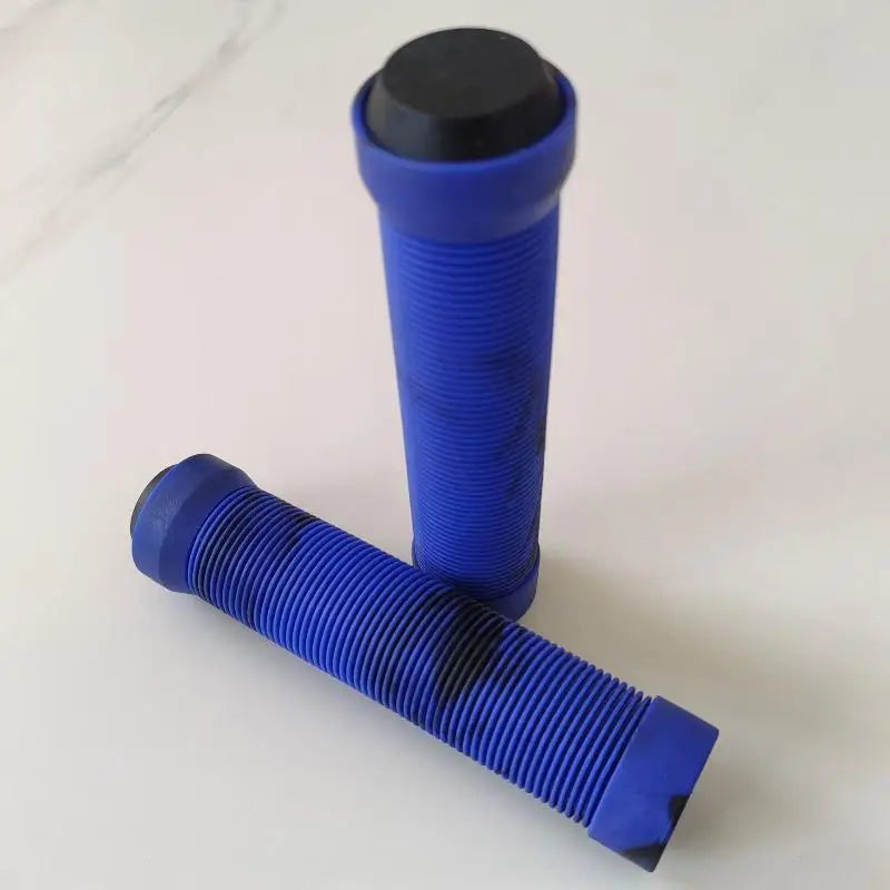 TPR Rubber MTB Handlebar Grips – Anti-Skid Ergonomic Pair Bike Handlebar Grips Axl Dark blue