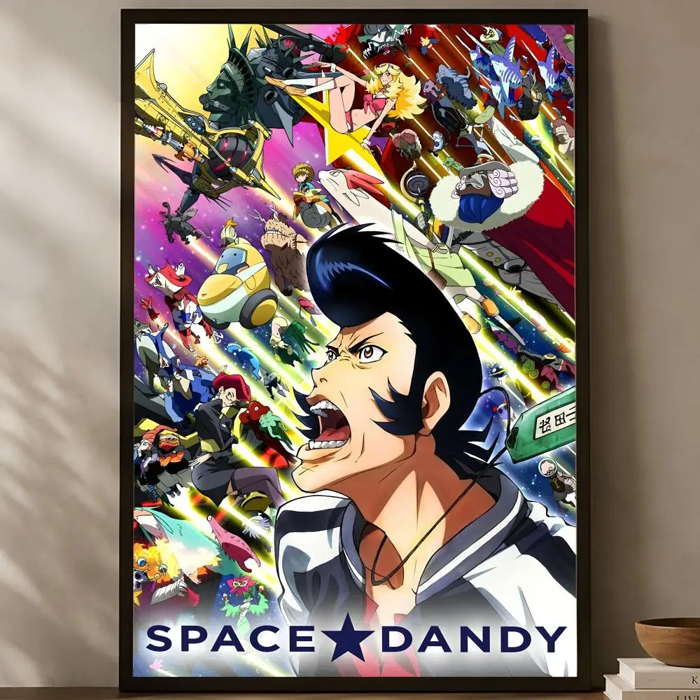 Anime Space Dandy Self-Stick Wall Poster – HD Waterproof Art Anime Wall Poster Axl White01 30X40cmNoframe