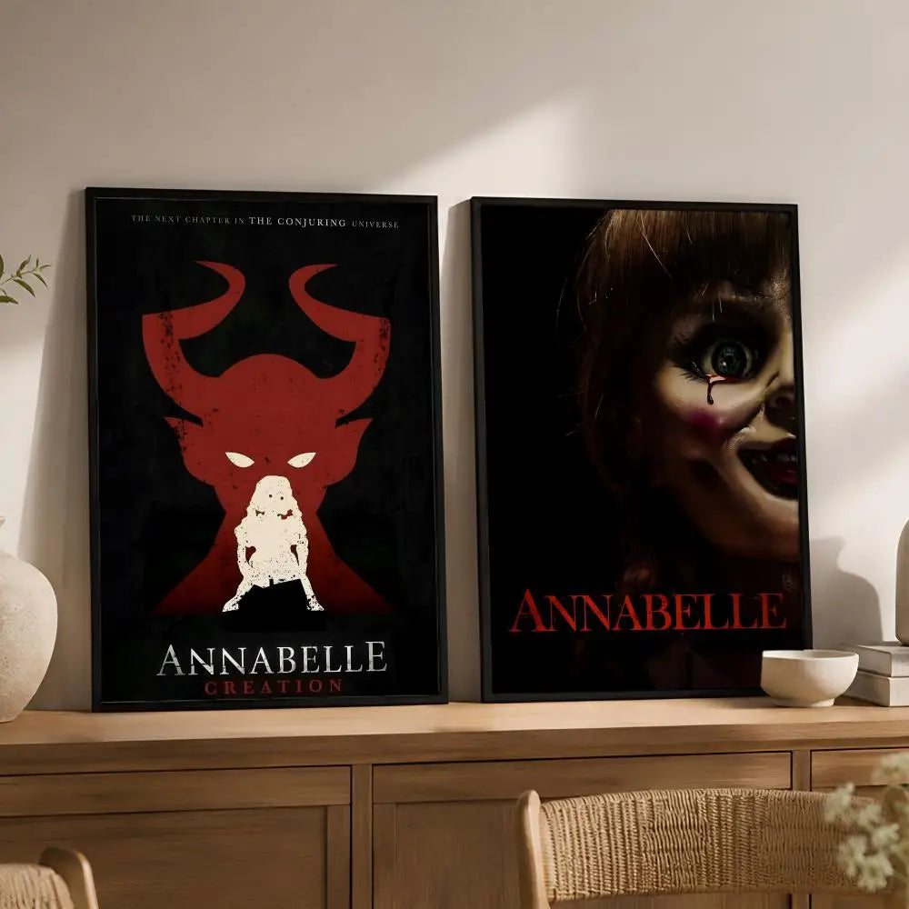 Annabelle Horror Movie Poster – Peel & Stick PVC Wall Art Movie Wall Poster Axl