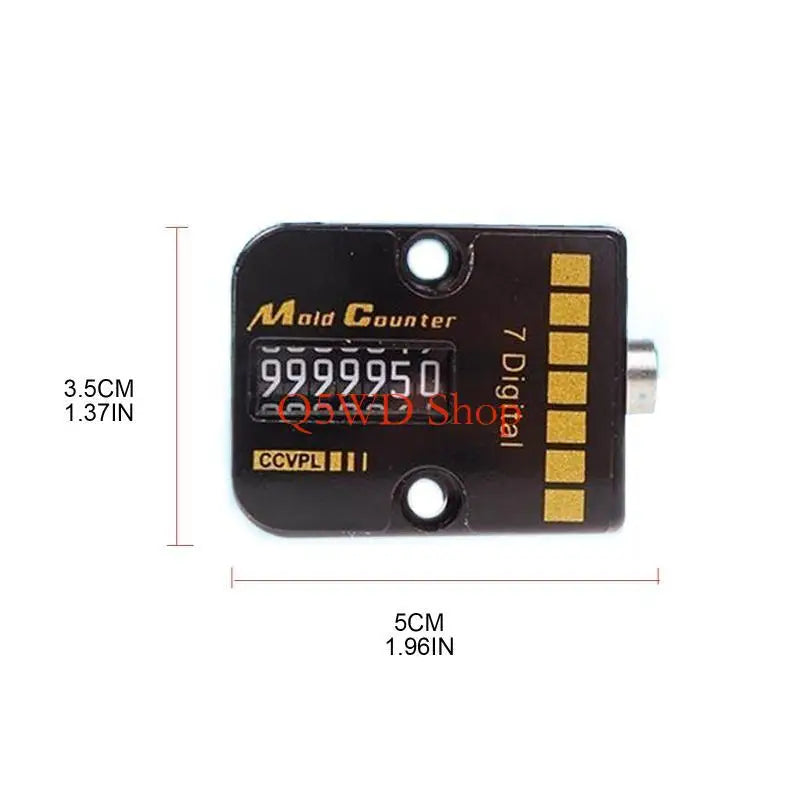 7-Digit Mechanical Mold Counter 0–9999999 | Industrial Use Mechanical Counter Axl