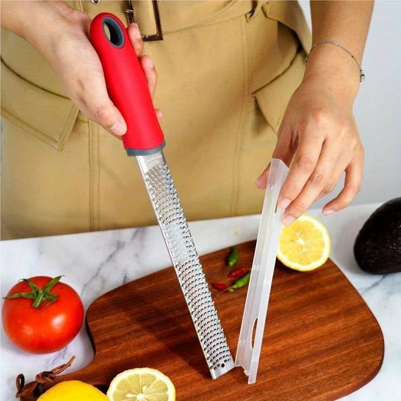 Leeseph Lemon Zester & Cheese Grater – Stainless Steel Tool Zester Grater Axl