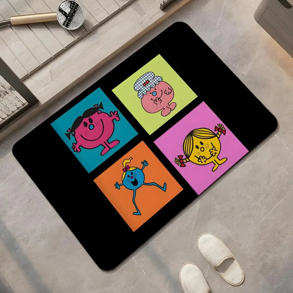 Cartoon Mr. Men Diatomite Bath Mat – Quick Dry & Non-Slip Diatomite Bath Mat Axl