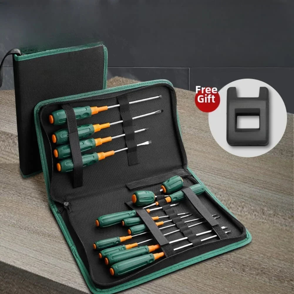 Magnetic Screwdriver Set – Non-Slip Handles, Flathead & Phillips Screwdriver Set Axl