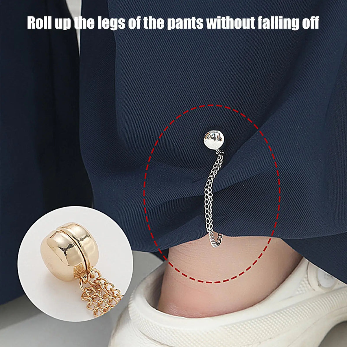 Magnetic Clothing Clips – No-Sew Sleeve & Hem Adjuster Set of 4 Magnetic Clothing Clips Axl