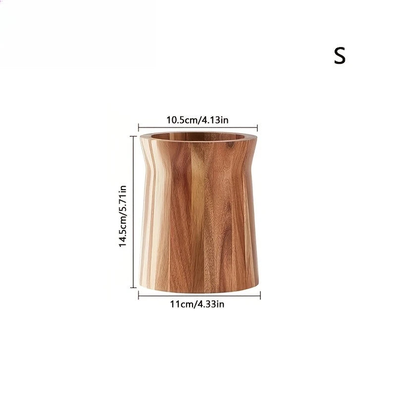 KEMORELA 360° Rotating Wooden Utensil Holder & Caddy Utensil Holder Axl S