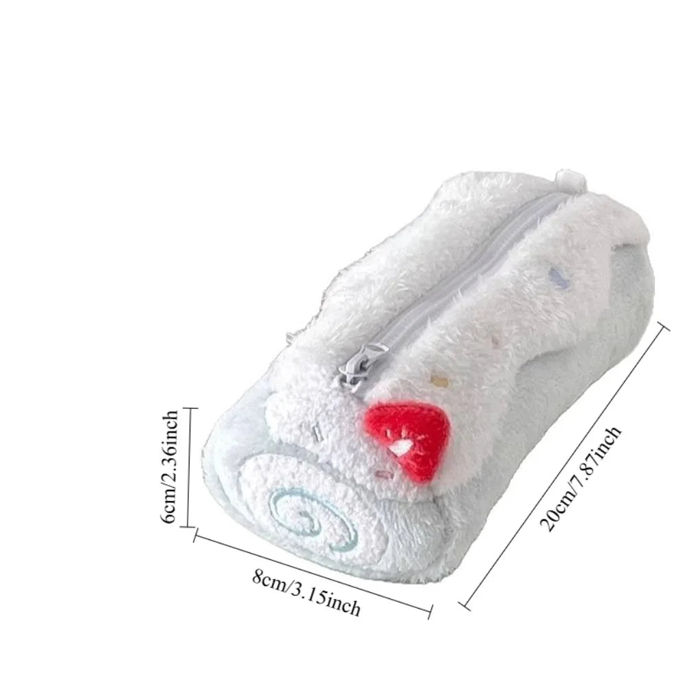 Plush Pencil Case – Large Kawaii Cute Stationery Bag Plush Pencil Case Axl