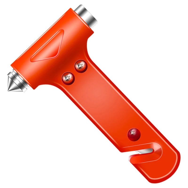 2-in-1 Car Safety Hammer – Window Breaker & Seat Belt Cutter Car Emergency Tool Axl 1pc