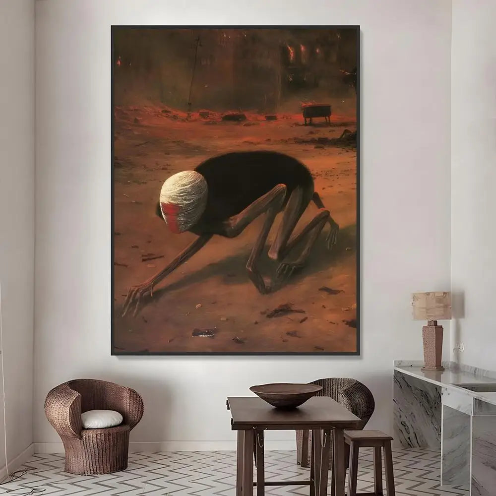 Zdzisław Beksiński Art Stickers – HD Waterproof Wall Decor Art Wall Stickers Axl