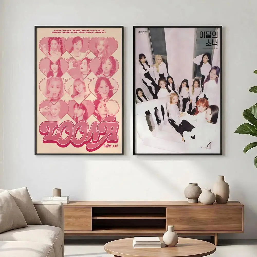 Kpop LOONA HD Poster – Waterproof Sticky Wall Art Decor Wall Art Poster Axl