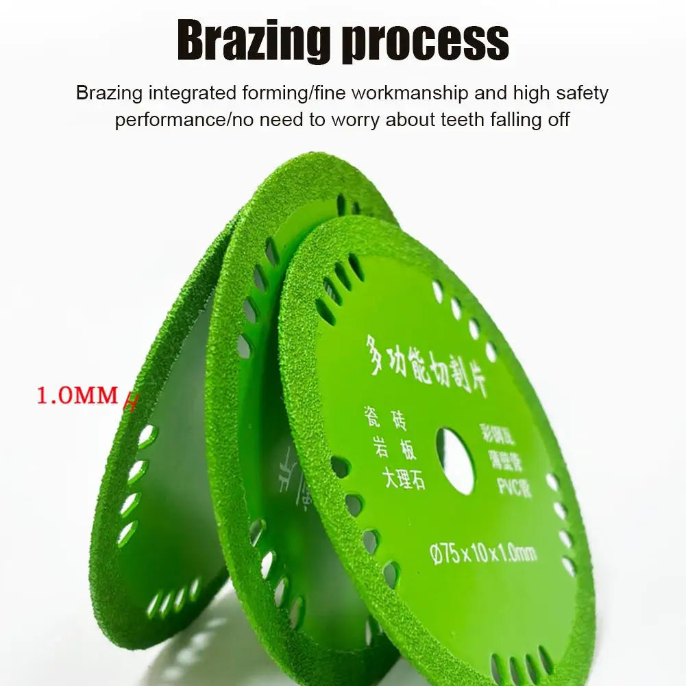 3-Pack 75mm Diamond Cutting Discs – Glass, Tile & Marble Diamond Cutting Discs Axl