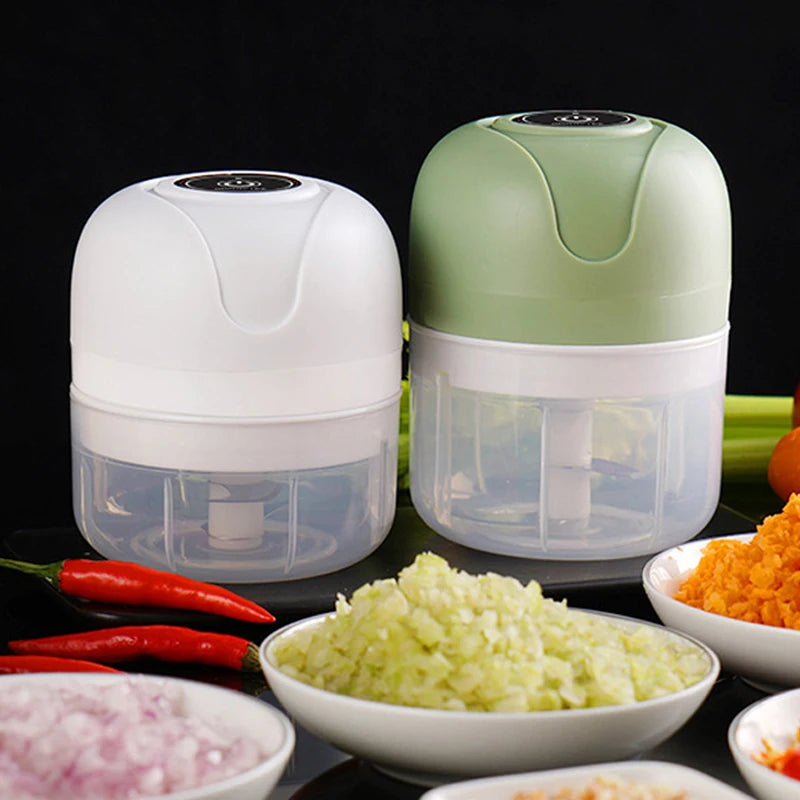 BALASHOV Mini Electric Garlic Chopper – USB Food Chopper 250ml Electric Food Chopper Axl