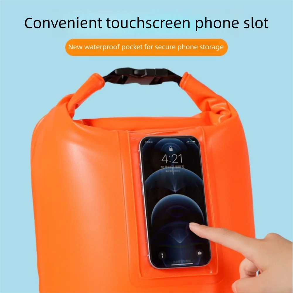 Double Airbag Swim Safety Buoy & Waterproof Phone Dry Bag Swim Safety Float Axl