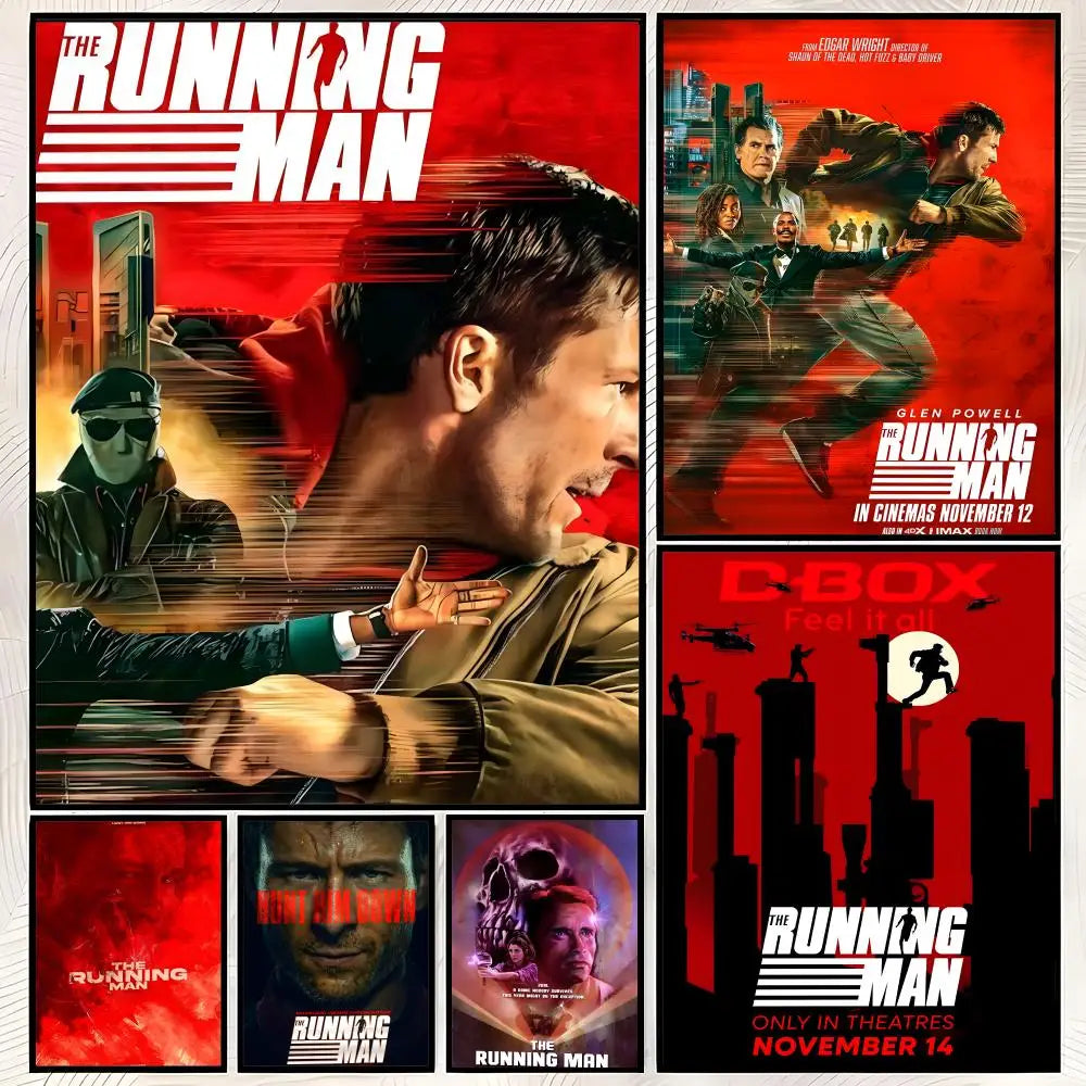The Running Man HD PVC Self-Stick Wall Art Poster | Waterproof Wall Art Poster Axl