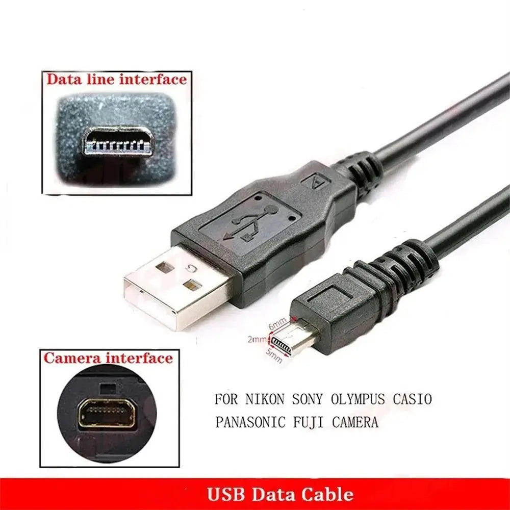 8-Pin USB Data & Charge Cable for Nikon DSLR Cameras Camera USB Cable Axl