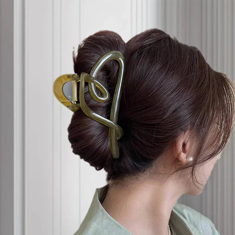 Heart Hair Claw Clip – Trendy Luxury Hair Accessory for Women Hair Claw Clip Axl A3
