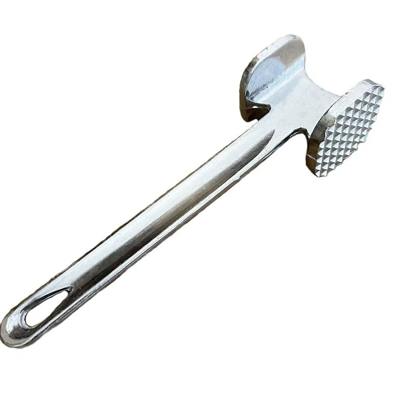 Double-Sided Stainless Steel Meat Tenderizer Mallet Meat Tenderizer Mallet Axl Silvery M
