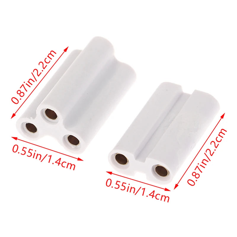 10-Pack T5 T8 LED Fluorescent Tube Connectors – 2 & 3 Pin Tube Lamp Connectors Axl