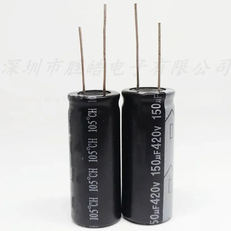 NioCen 420V 150UF Aluminum Electrolytic Capacitors 18x40mm 2PCS Electrolytic Capacitor Axl