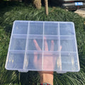 12-Compartment Transparent Storage Box with Card Slots Compartment Storage Box Axl large 12-grid-1pc