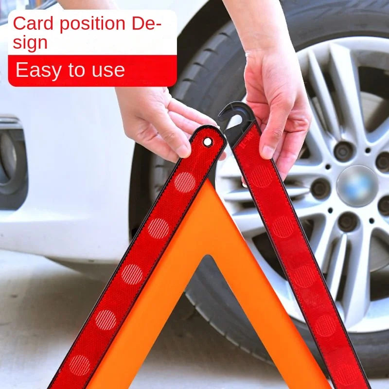 Foldable Red Reflective Warning Triangle | Car Road Safety Road Safety Triangle Axl