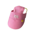 Dog Canvas Baseball Cap with Ear Holes – Sun Visor for Small Dogs Dog Sun Visor Cap Axl Pink M