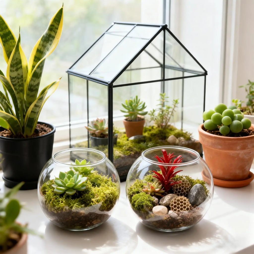 Mini Shatter-Resistant Fish Bowl | Bubble Planter & Centerpiece Decorative Fish Bowl Axl