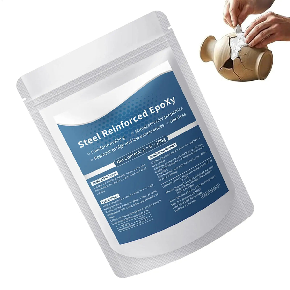 Steel Reinforced Epoxy Putty – Waterproof High-Strength Filler Epoxy Repair Putty Axl
