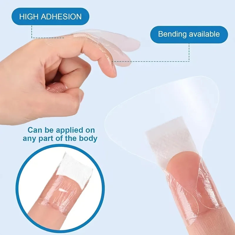 150pc Waterproof Adhesive Bandages – 6 Sizes for Fingers & Heels Adhesive Bandage Set Axl