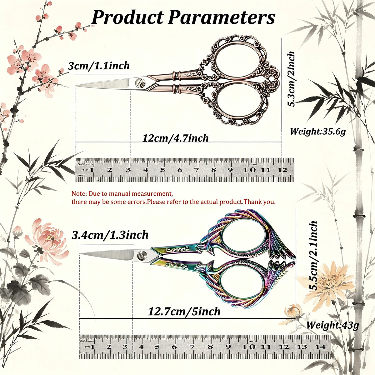 Stainless Steel Craft & Sewing Scissors – Embroidery Tailor Set Craft Scissors Set Axl