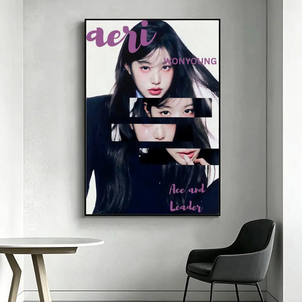 Wonyoung Kpop HD Poster – Waterproof Sticky Wall Art Decor Wall Art Poster Axl White3 15X20cmNoframe