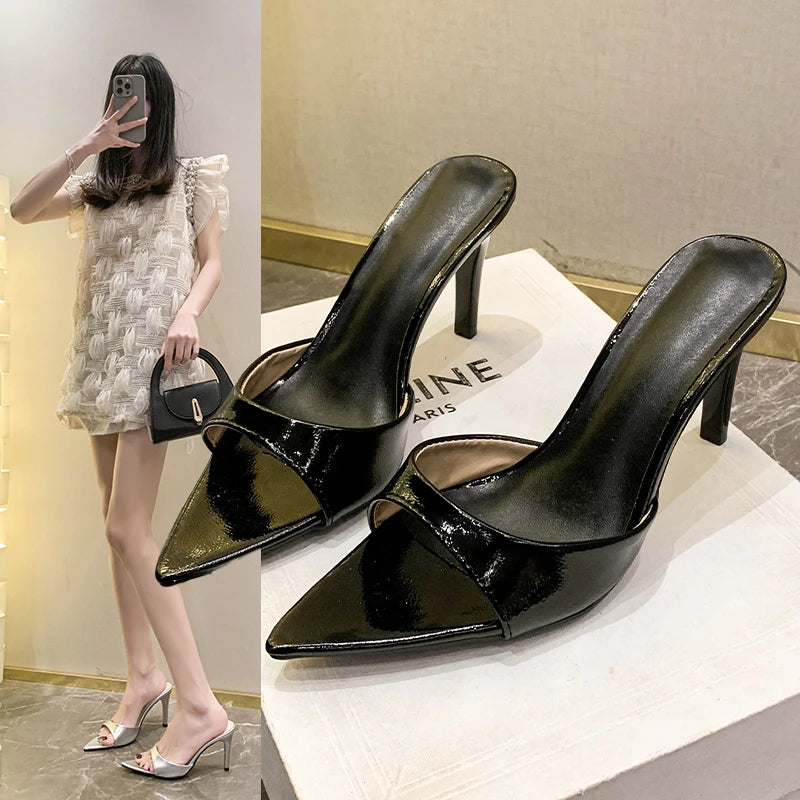 Women's Stiletto Sandals – Pointy Open Toe Summer Heels Stiletto Heel Sandals Axl