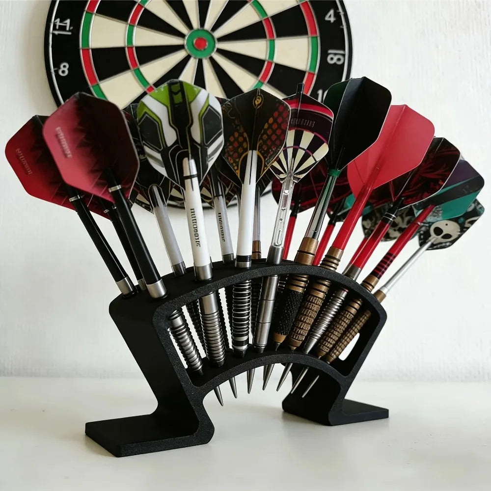 2-Pack 27-Slot Dart Holder Rack – Game Room Storage Organizer Dart Storage Rack Axl