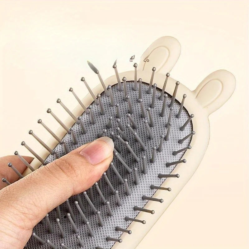 Cute Air Cushion Hair Brush – Antistatic Massage Comb & Cleaner Hair Brush Comb Axl