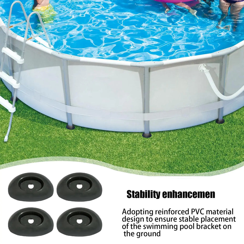 Pool Support Leg Caps 4-Pack – Universal PVC Frame End Caps Pool Frame Accessories Axl