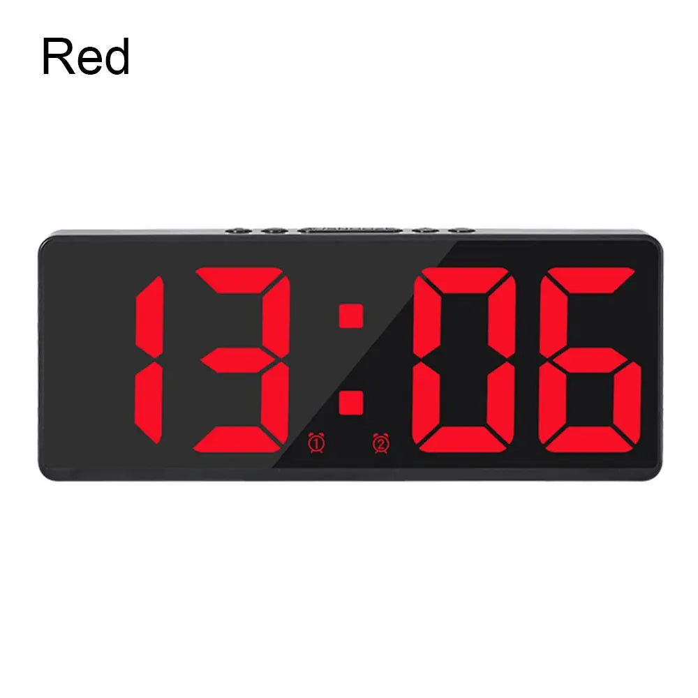 Voice Control LED Digital Alarm Clock with Temperature Display LED Alarm Clock Axl Red