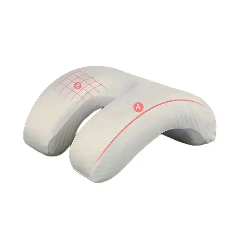 Memory Foam U-Shaped Travel Neck Pillow – Slow Rebound Travel Neck Pillow Axl white